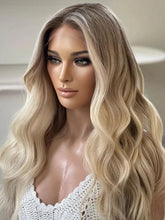 Ash Blonde Highlight Body Wave Remy Lace Front Human hair Wigs - Everyday Wigs